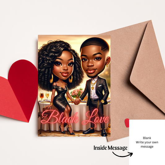 Embrace of Love: African American Valentine’s Day Greeting Card Collection
