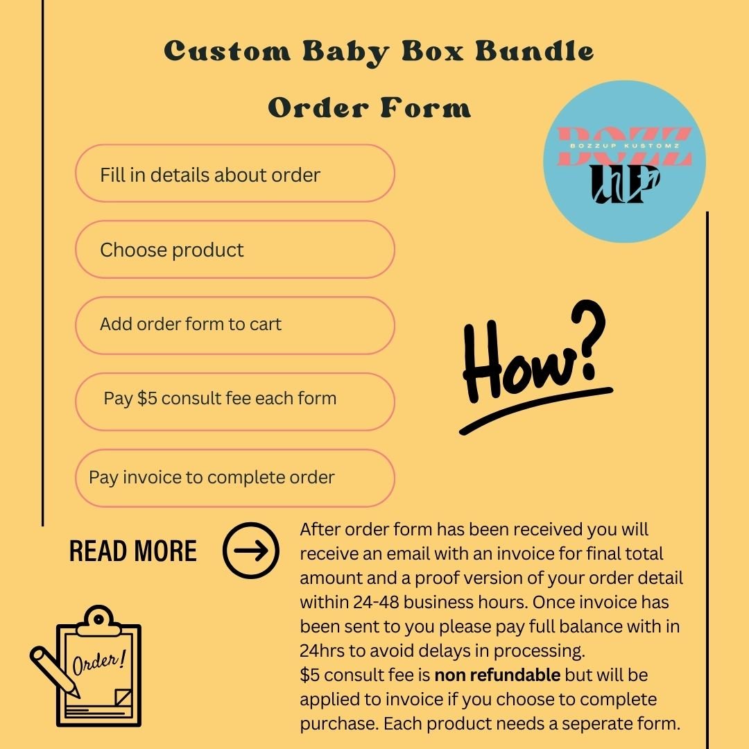 Baby Box Bundle Order Form - BozzUp Kustomz