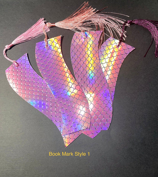 Bookmark -Purple Mermaid Tail - BozzUp Kustomz