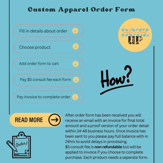 Custom Shirts & Hoodies Order Form (READ DESCRIPTION) - BozzUp Kustomz