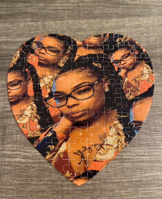 Heart Puzzle Collage