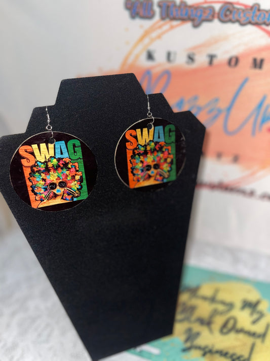 Swag Wood Earrings