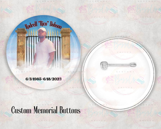 Memorial Button Pins - BozzUp Kustomz