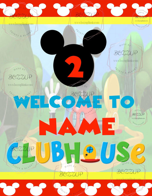 Mickey Clubhouse Birthday PNG digital file - BozzUp Kustomz